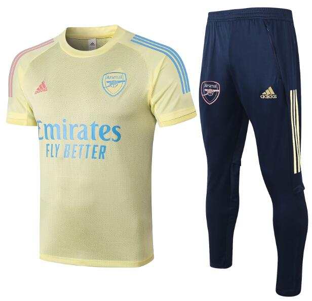 Arsenal Yellow Short Sleeve Training Sets 2020/21